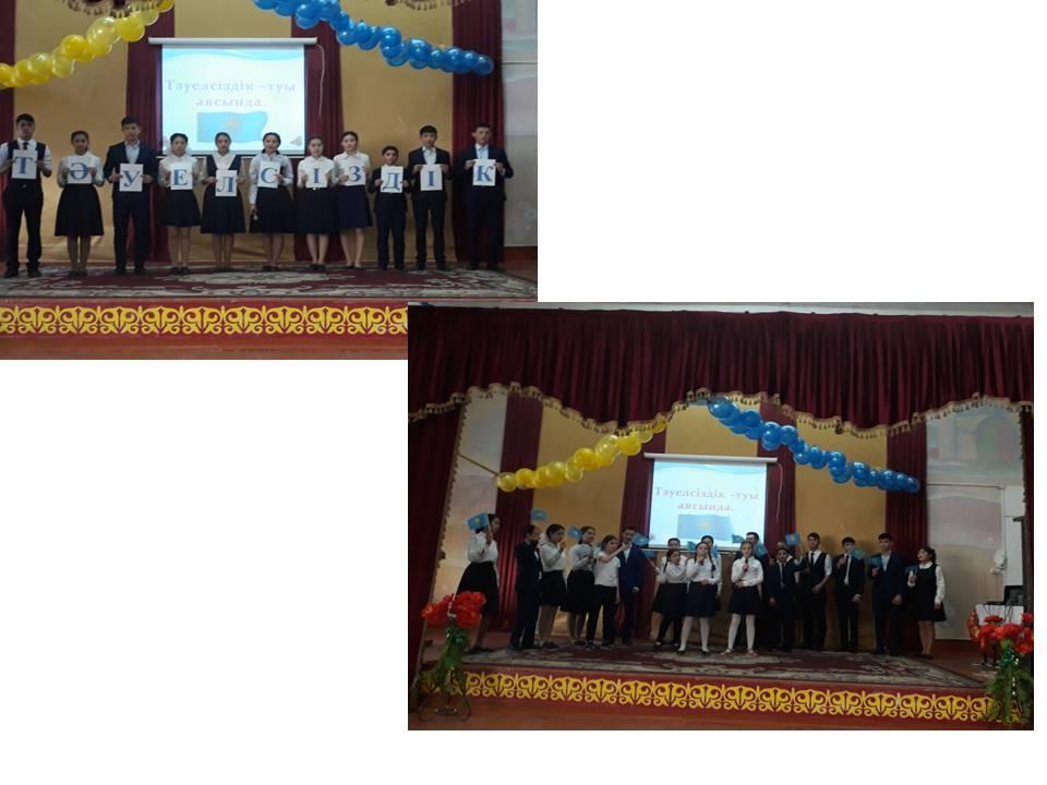 Қазақстан Республикасының  Тәуелсіздік күніне арналған  "Тәуелсіздік-бабалардың ұраны" тақырыбы аясында өткізілетін іс-шаралар жоспары