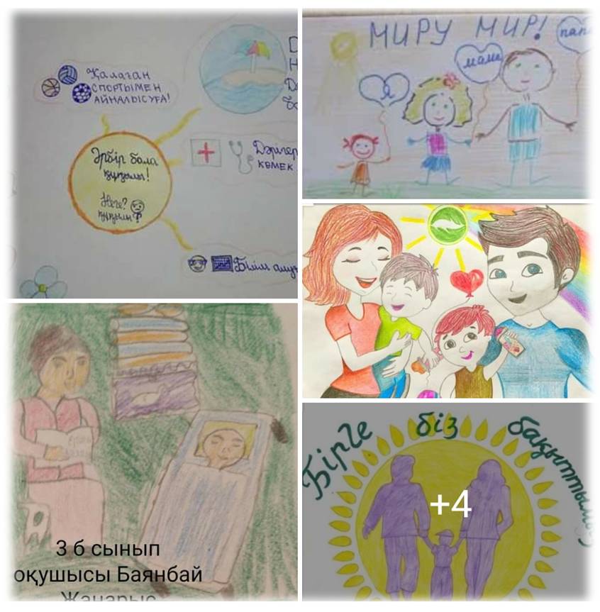 Жамбыл облысының Дүниежүзілік балаларды қорғау күнін мерекелеуге арналған «Бала құқығы – адам құқығы» атты  жоспарға сәйкес, «Мен және менің құқықтарым », «Мой счастливый дом» тақырыбында қашықтықтан өткізілген сурет байқауының анықтамасы